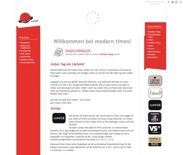 Modern Times Gmbh postcard