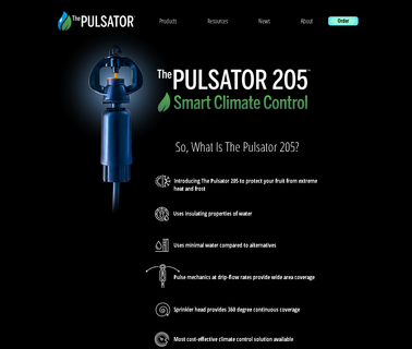 Pulsating Irrigation Products equipment misting