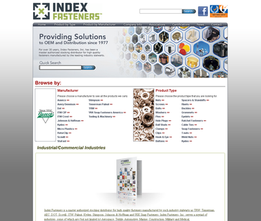 Index Fasteners Inc. tinnerman distributors