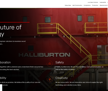 Oilfield Services - Halliburton gas taps