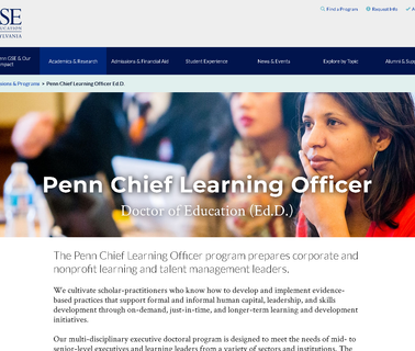 Pennclo Executive Doctoral Program college professional