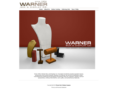 Warner Box and Display Co bust