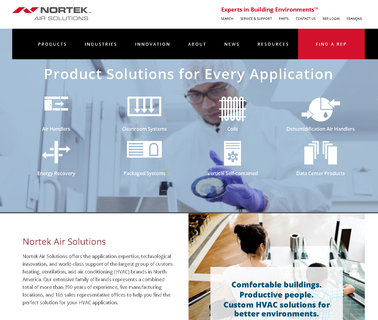 Nortek Air Solutions — Product Solutions for Every Application hardwall cleanrooms