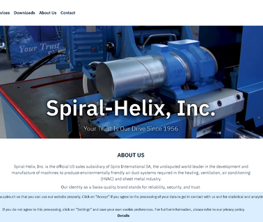 Home - Spiral-Helix hvac duct machine