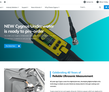 Cygnus Instruments metal thickness gauges