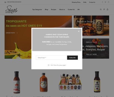 Sinai Gourmet marinades