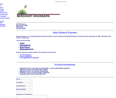 Bergoust Engineers Home Page enviromental