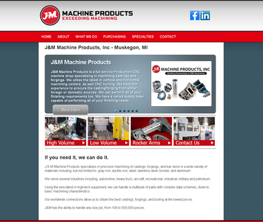 J & M Machining - Manufacturing and Precision Machining Muskegon stock brass