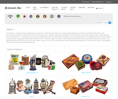 M Cornell Importers Inc wooden cart