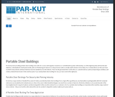 Par-Kut International shelters portable