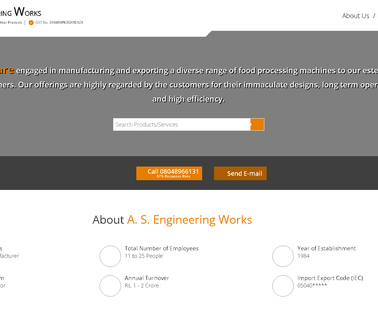 A. S. Engineering Works angle processing machine