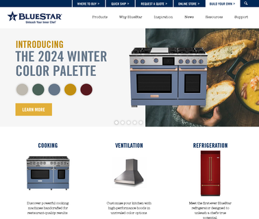 Bluestarchar2122, Manufacturer O appliances bluestar