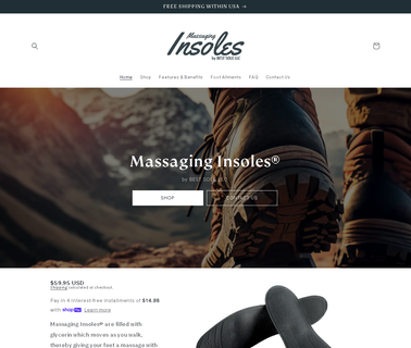 Foot Life Massaging Insoles foot machines