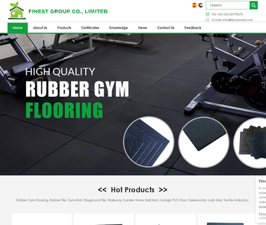 Finest Group gym rubber floor tile