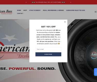 American Bass Usa speaker set