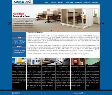 Alstrom International aluminum mirror building