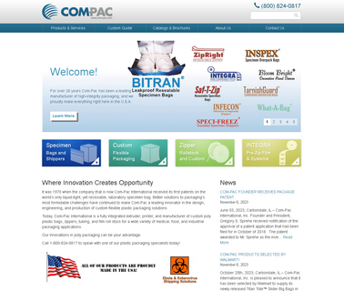 Com Pac International covers zipper