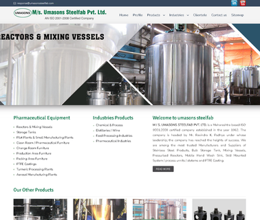 Umasons Steelfab storage tank pressure vessel