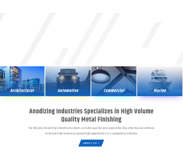 Anodizing Industries; Los Angeles Anodize Paint Coatings chrome screen