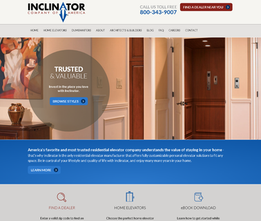 Inclinator Company Of America lifts dumbwaiters