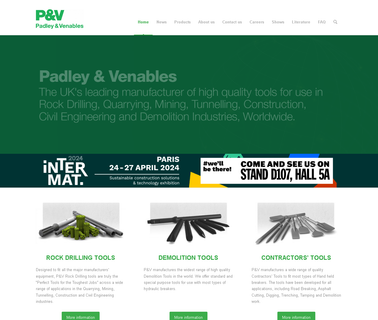 Padley & Venables stone processing equipment