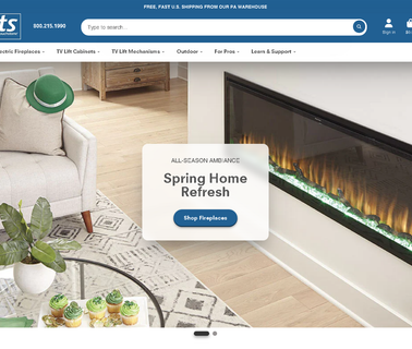 Touchstone Home Products cabinets fireplace