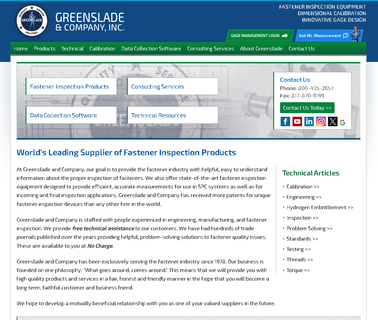 Greenslade & Company fastener inspection