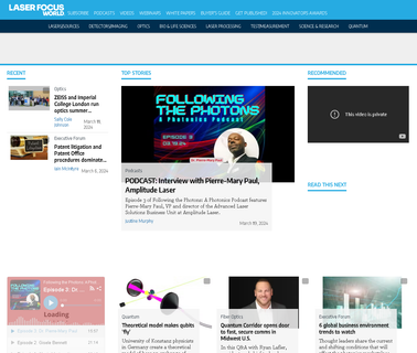 Laser Focus World/ Penwell Corp. technology research corp