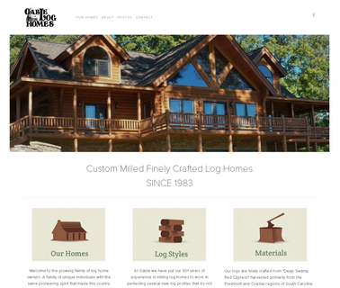 Gable Log Homes, Cypress Log Home cypress