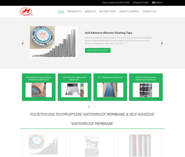 Shandong Weifang Fuhua Waterproof Materials geomembrane pvc