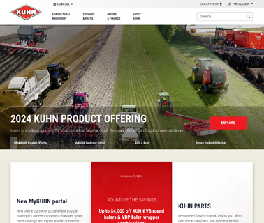 Kuhn Farm Machinery forage and hay equipment
