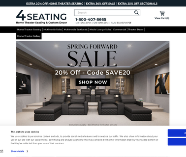 4 Seating home theater theatre