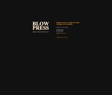 Blow Press curtains used