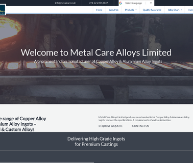 Metal Care Alloys ingots