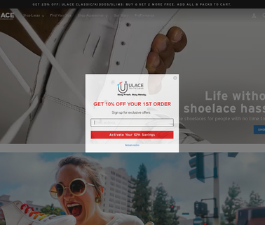 U-Lace No-Tie Sneaker Laces ons