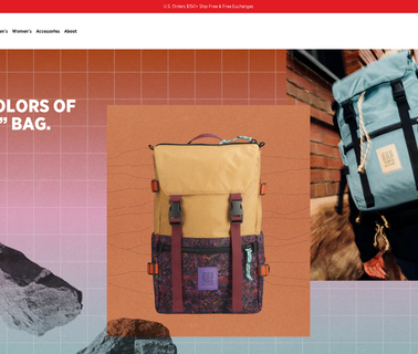Topo Designs made backpacks