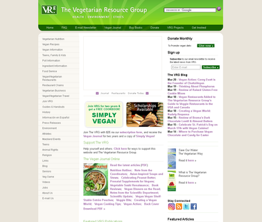 Vegetarian Resource Group,  including speaker