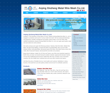 Anping Xinzheng Metal Wire Mesh steel panel wire mesh
