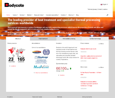 Bodycote Hot Isostatic Pressing cast range