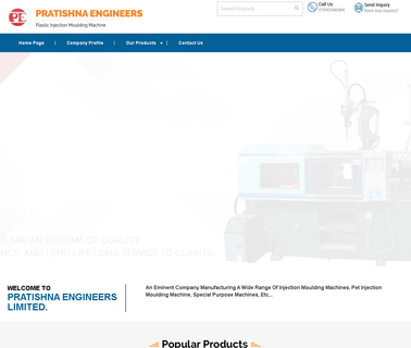 Pratishna Engineers horizontal injection molding machine