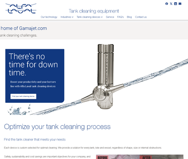 Gamajet Part Of The Alfa Laval Group spray equipment manual