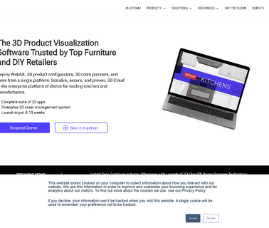 Marxent 3D Cloud - 3D Product Visualization Platform for Ar Vr targeting