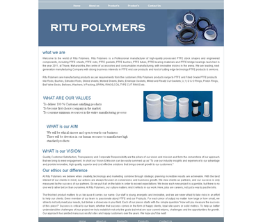 Ritu Polymers glass filled ptfe