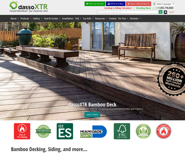 Dasso Industrial Group strand bamboo solid flooring