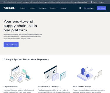 Home - Flexport airfreight forwarder
