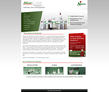 Home Page calibration gases