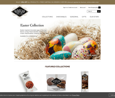 Kohler Original Recipe Chocolates & Brandy cognac