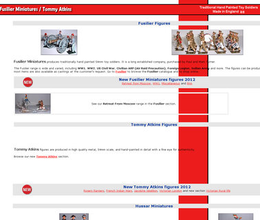 Fusilier Miniatures, Traditional shipped