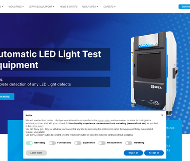 Spea Automatic Test Equipment speakers light