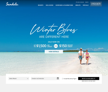 Sandals & Beaches Resort included